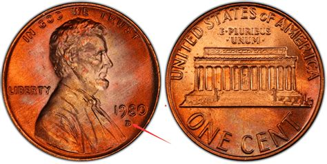 1 1951-D Doubled Die Obverse <strong>penny</strong>. . 1980 penny errors and varieties